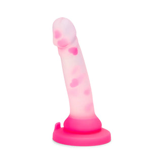 Together Toy 6 in. Heartfloat Bliss Heart Confetti Silicone Dildo
