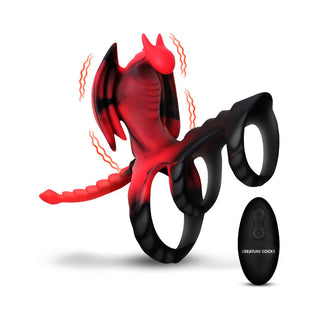 Creature Cocks Dragon Flight Vibrating Remote Control Cock Ring