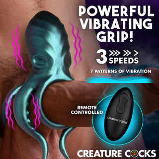 Creature Cocks Octo-Grip Vibrating Remote-Control Cock Ring