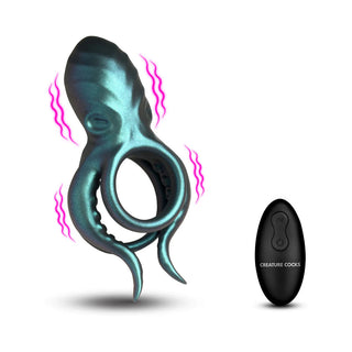Creature Cocks Octo-Grip Vibrating Remote-Control Cock Ring