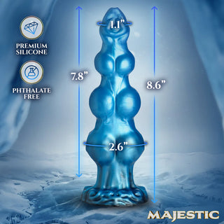 Majestic Auren Wolf King Beaded Silicone Dildo