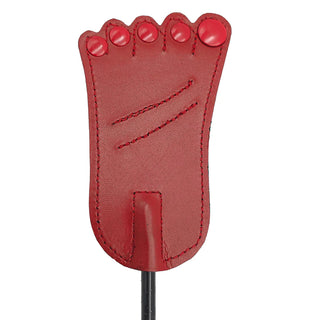 Rouge Leather Foot Riding Crop