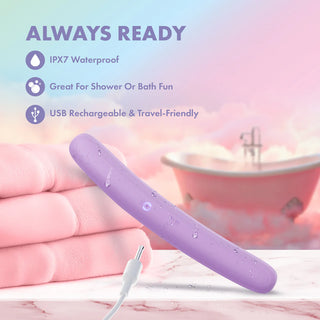 Play With Me Silicone Double Ended Rechargeable Vibrator