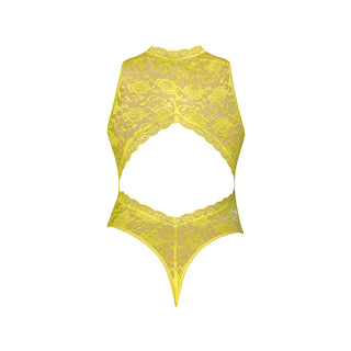 Magic Silk Daffodil Dreams Teddy with Snap Crotch Yellow