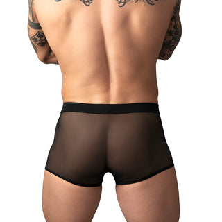 Male Power Mesh 2.0 Black Mini Short