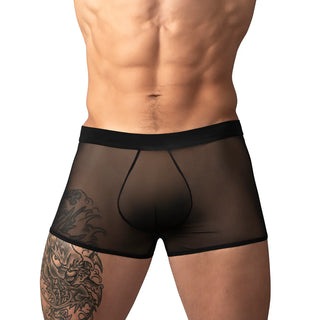 Male Power Mesh 2.0 Black Mini Short