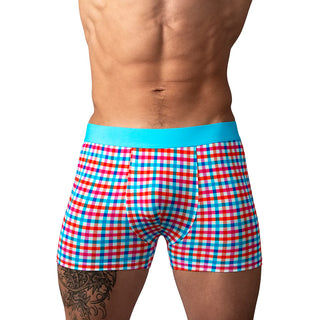 Male Power So Cumfy Gingham Boxer Brief
