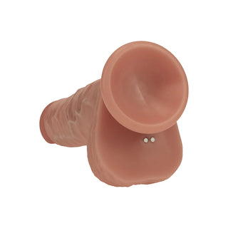 Realrock Dual Density Silicone Vibrating Thrusting Dildo with Balls