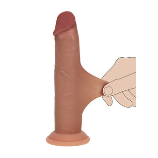 Realrock Sliding Skin Dual Density Realistic 8 Inch Suction Cup Dildo