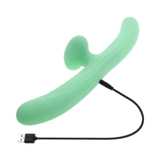 Evolved Meet Me Halfway Double Ended Vibrator - Green