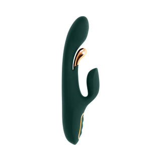 Evolved Golden Goddess G-Spot Flicker Green Vibrator