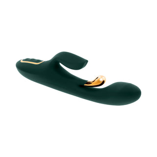 Evolved Golden Goddess G-Spot Flicker Green Vibrator