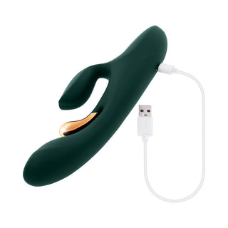 Evolved Golden Goddess G-Spot Flicker Green Vibrator