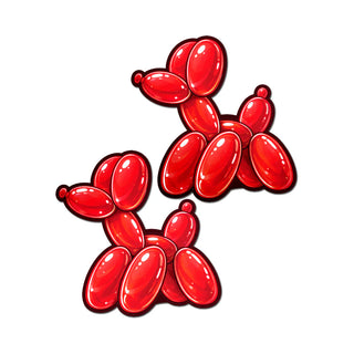 Pastease Red Balloon Animal Nipple Covers