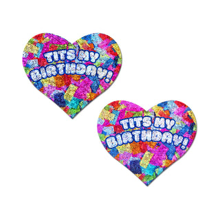 Pastease Tits My Birthday! Heart Nipple Covers