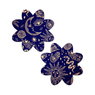 Pastease Midnight Celestial Sun & Moon Petal Nipple Covers