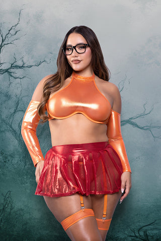 Fantasy Lingerie Play Brainy Bombshell 5-Piece Character Costume Set