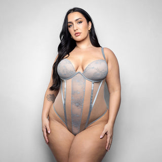Fantasy Lingerie Elusive Mila Molded Cup Teddy with Zipper Back