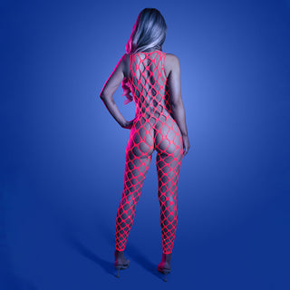 Fantasy Lingerie Glow Want It All Reversible Bodystocking & Rhinestone Pasties