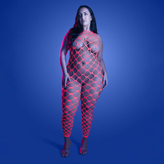 Fantasy Lingerie Glow Want It All Reversible Bodystocking & Rhinestone Pasties