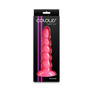 Colours Twist Silicone Suction Cup Dildo