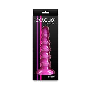 Colours Twist Silicone Suction Cup Dildo