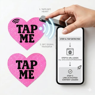 Neva Nude Tip Me Baby Holographic X Smart NFC Nipple Pasties