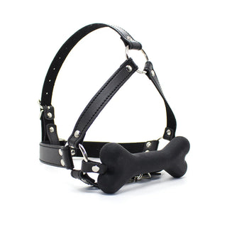 Ple'sur Face Harness Dog Bone Gag