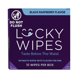 Sweetums Lucky Wipes Black Raspberry Flavor 10-Pack