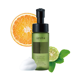 iroha Intimate Wash Foam with Bergamot and Bitter Orange - 5.07 oz