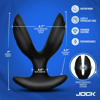 JOCK Electro Power Pulse E-Stim Anchor Expanding Anal Plug