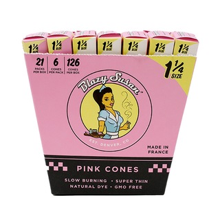 Blazy Susan Pink Paper Cones - Horny Stoner