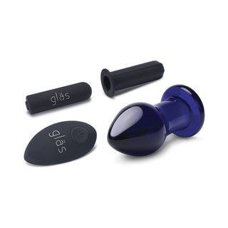 Glas 3.5 in. Rechargeable Remote-Controlled Vibrating Butt Plug - Horny Stoner