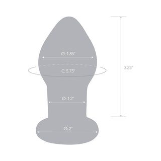Glas 3.5 in. Rechargeable Remote-Controlled Vibrating Butt Plug - Horny Stoner