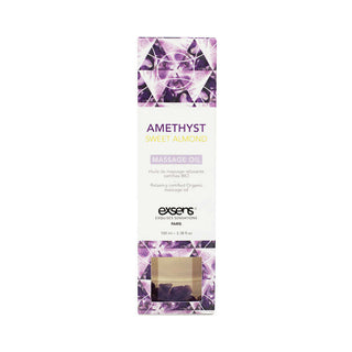 Exsens Massage Oil Amethyst Sweet Almond 3.4 oz. - Horny Stoner