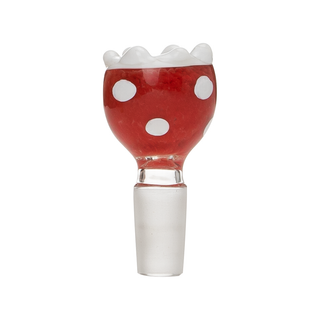 Flower Chomper 14 mm Male Glass Bowl - Horny Stoner