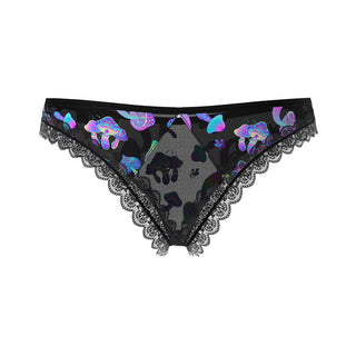 Magic Silk Hazy Dayz Crotchless Panty with Open Back Mushroom - Horny Stoner