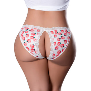 Magic Silk Sweet Treats Split Back & Crotchless Panty with Flavored Lube - Horny Stoner