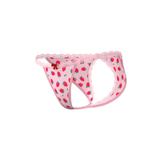 Magic Silk Sweet Treats Split Back & Crotchless Panty with Flavored Lube - Horny Stoner