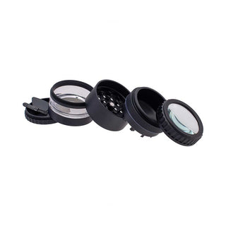 GRINDER WITH MAGNIFYING LID