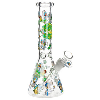 Rich and Shorty Portal Glass Water Pipe - 9.75" / 14mm F