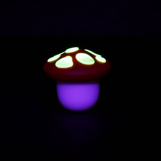 Glow in Dark Mushroom Silicone Concentrate Container-5ml/10pcs - Horny Stoner
