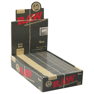 Raw Black Classic Rolling Papers - Horny Stoner