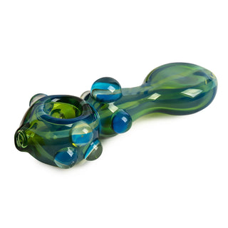 Red Eye Glass 5" Middle Man Pipe