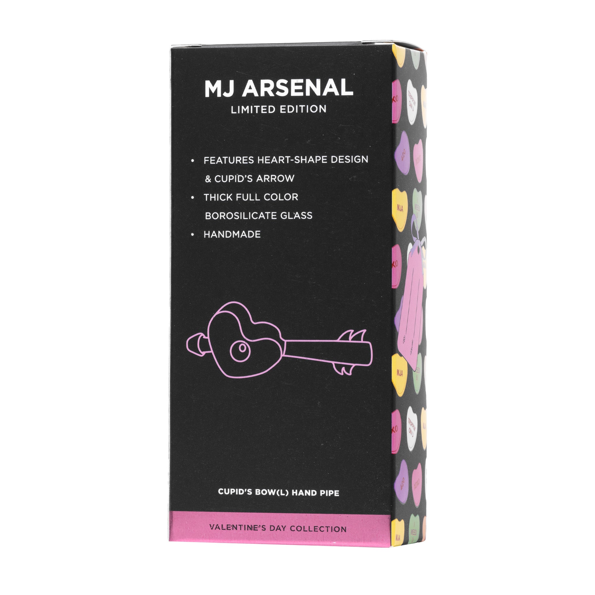 MJ Arsenal Cupid's Bow(l) Valentine's Day Glass Pipe - Horny Stoner