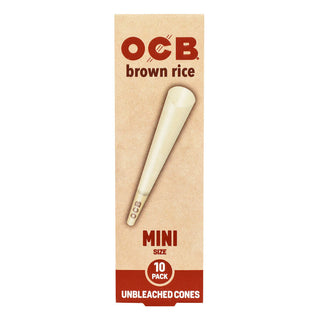 OCB Brown Rice Unbleached Cones | 24pc Display