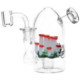 Pulsar There's Not Mushroom Left In Here Mini Glass Dab Rig - 4.75" / 14mm F - Horny Stoner