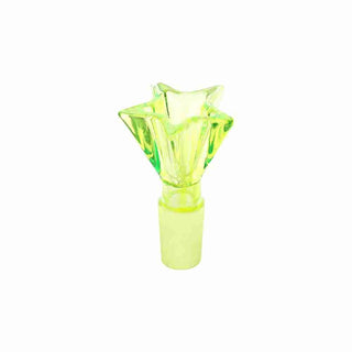 Pulsar Star Power Glass Water Pipe - 6.5" / 14mm F / Green