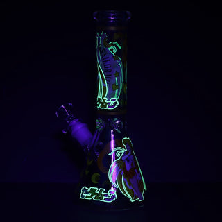 Japanese Animation Girl Version 3 Beaker Glass Water Pipe - 10" / 14mm F