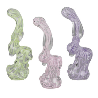 Slime Glass Bubbler - 5.5" / Colors Vary - Horny Stoner